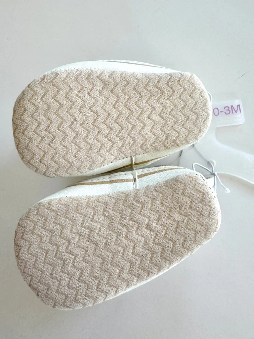 Baby Boy White High Top Sneaker Crib Shoes 0-3M